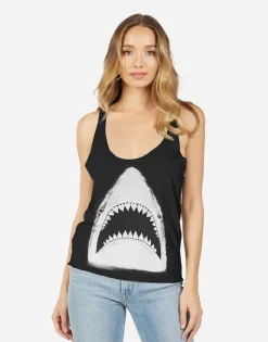 Flash Sale Shark Racer Back Tank W/ Crystals | Maisie X By Women Tanks