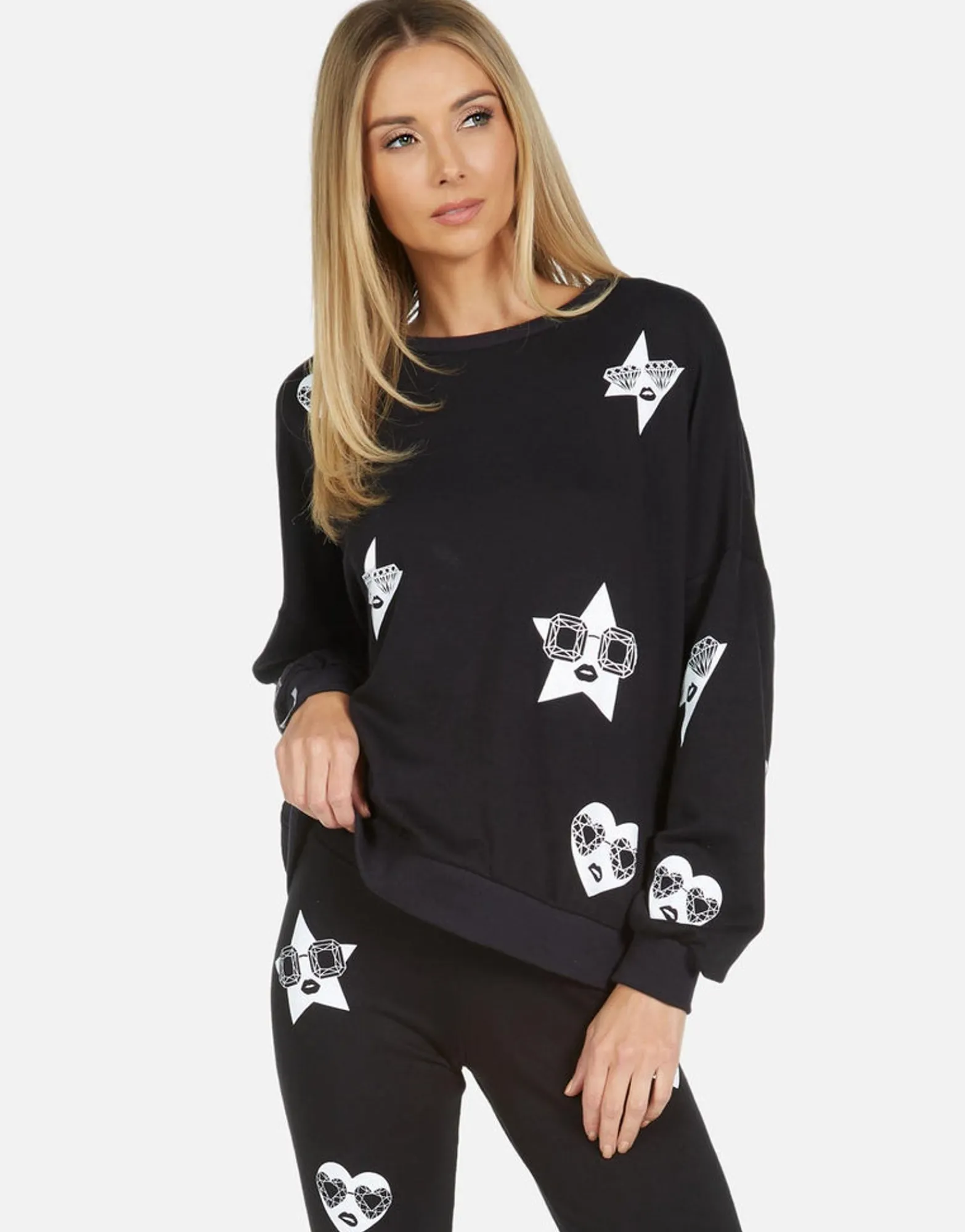 Fashion Sierra Bling Face Women Long Sleeve