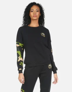 Fashion Sierra Camo Lip Women Long Sleeve