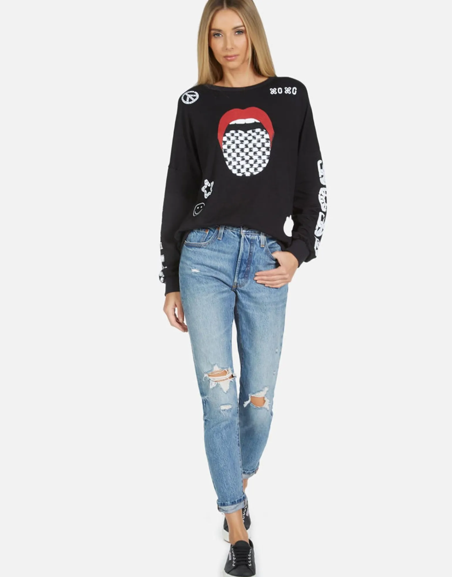 Discount Sierra Checker Tongue Women Long Sleeve