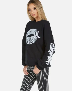 Store Sierra Scribble Lip Women Long Sleeve