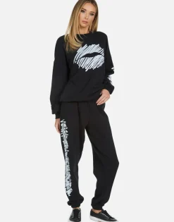 Store Sierra Scribble Lip Women Long Sleeve