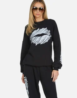 Store Sierra Scribble Lip Women Long Sleeve