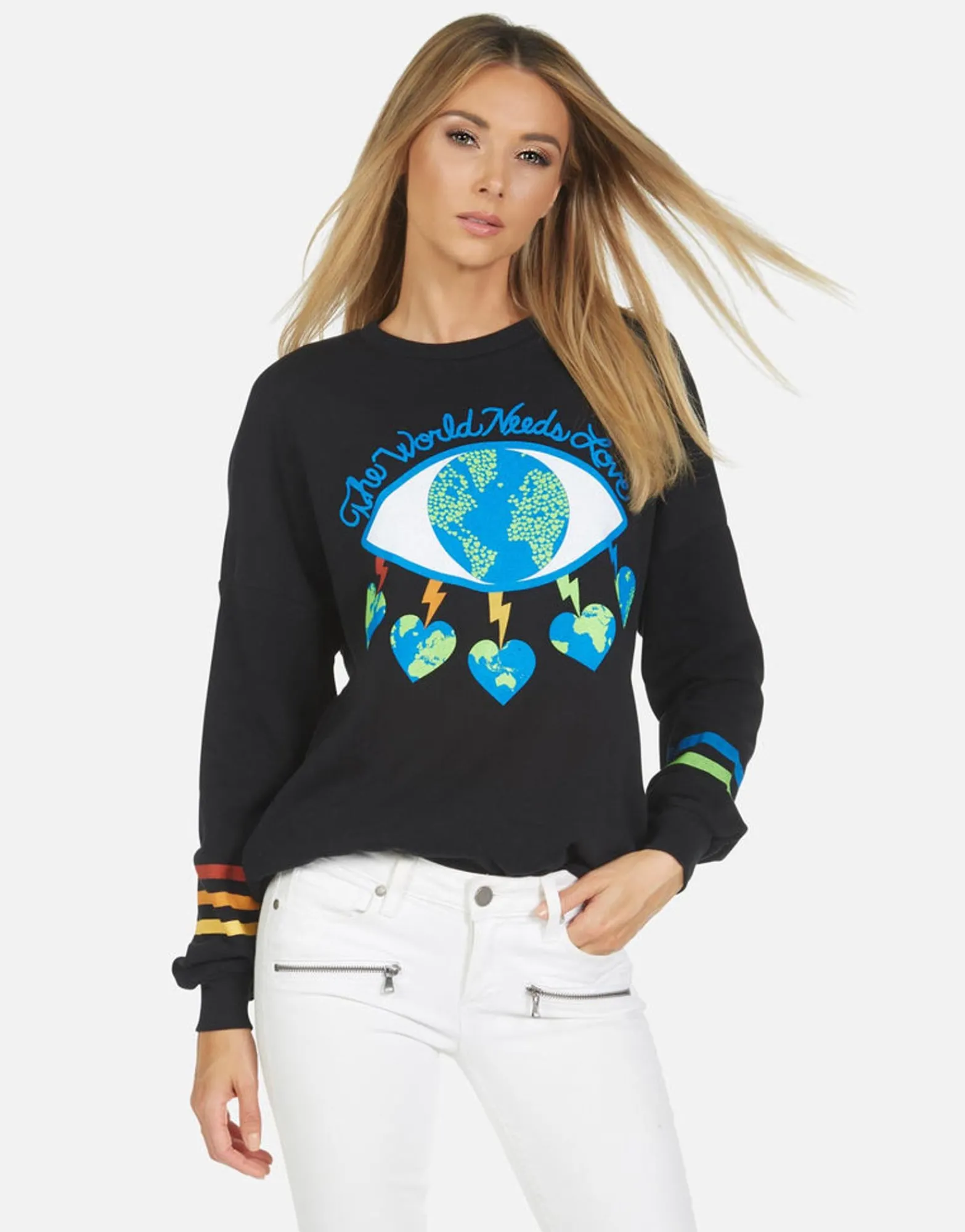 New Sierra World Eye Love Women Long Sleeve
