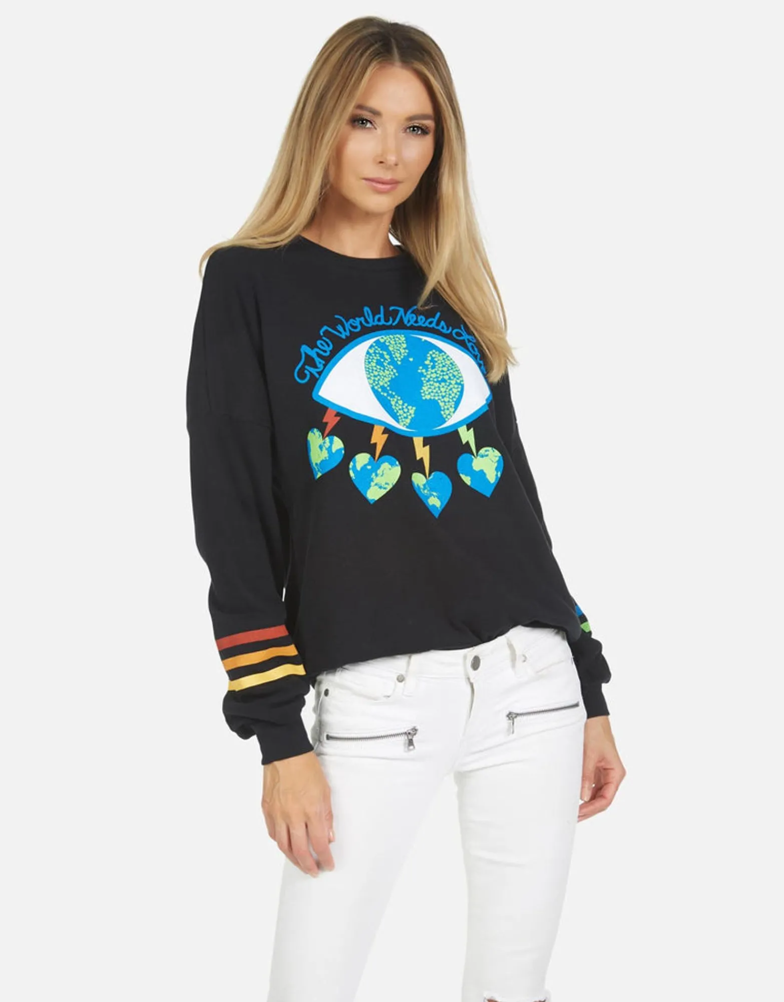 New Sierra World Eye Love Women Long Sleeve