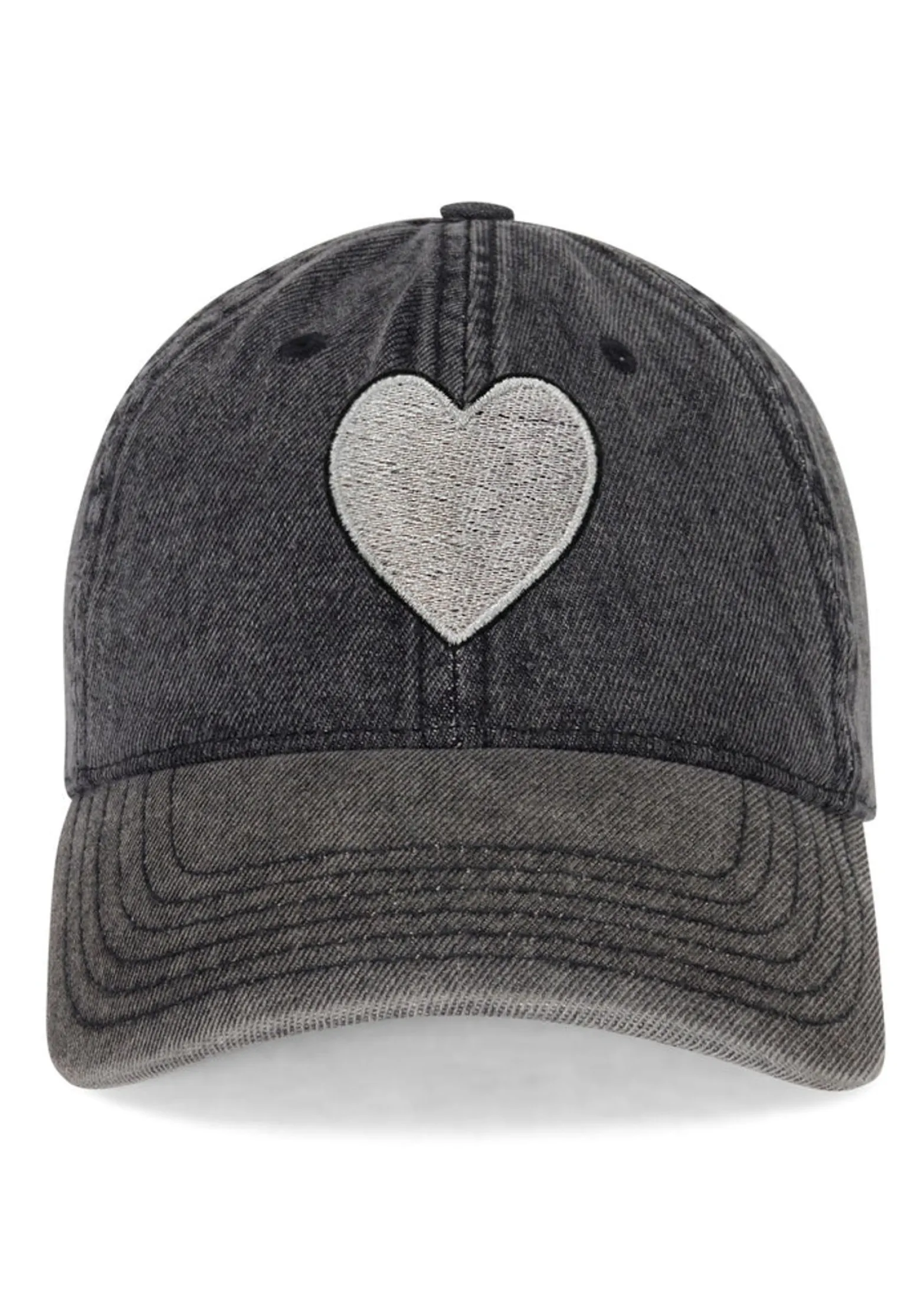 Best Silver Heart Patch Demin Hat In | Reina By Hats