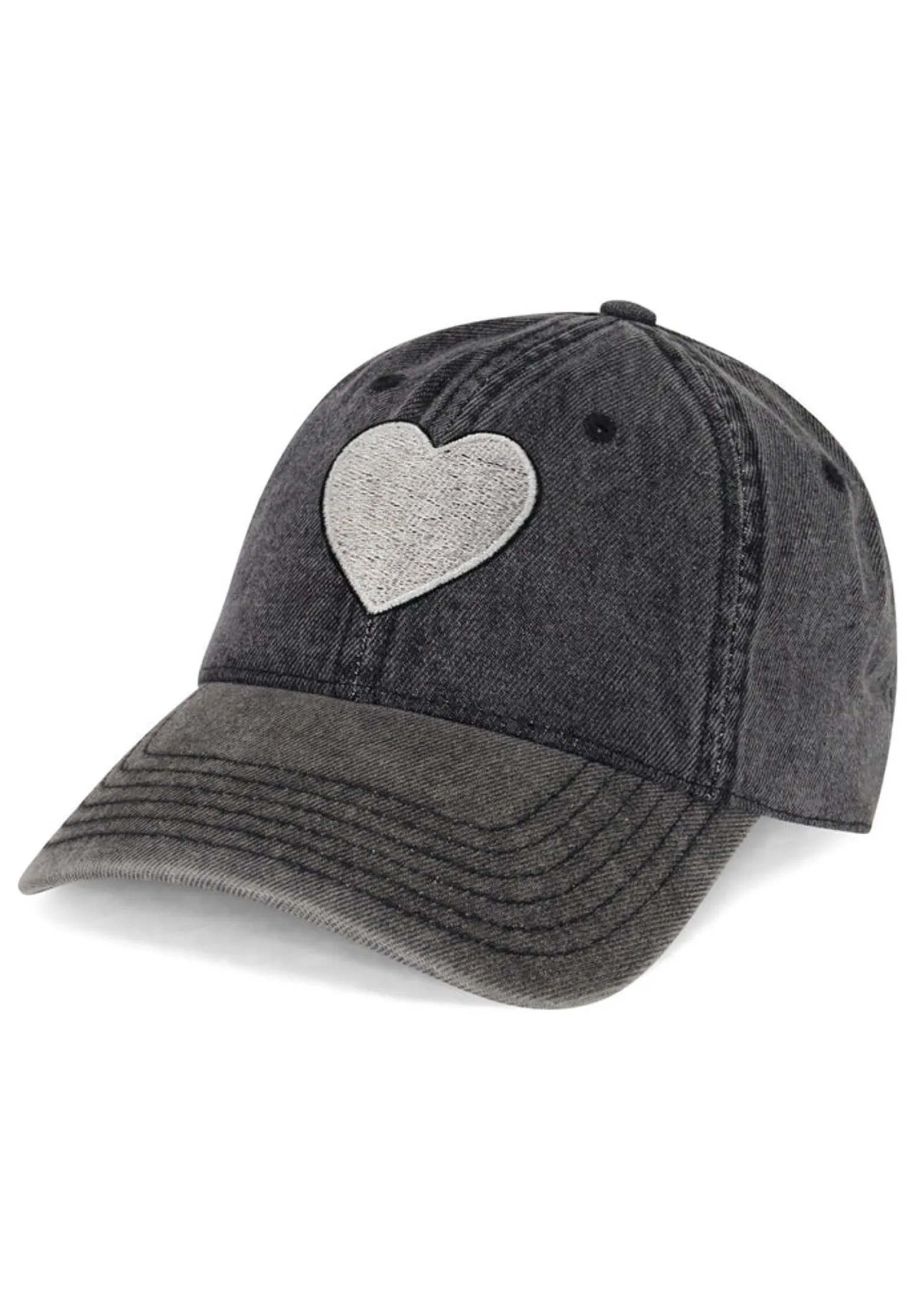 Best Silver Heart Patch Demin Hat In | Reina By Hats