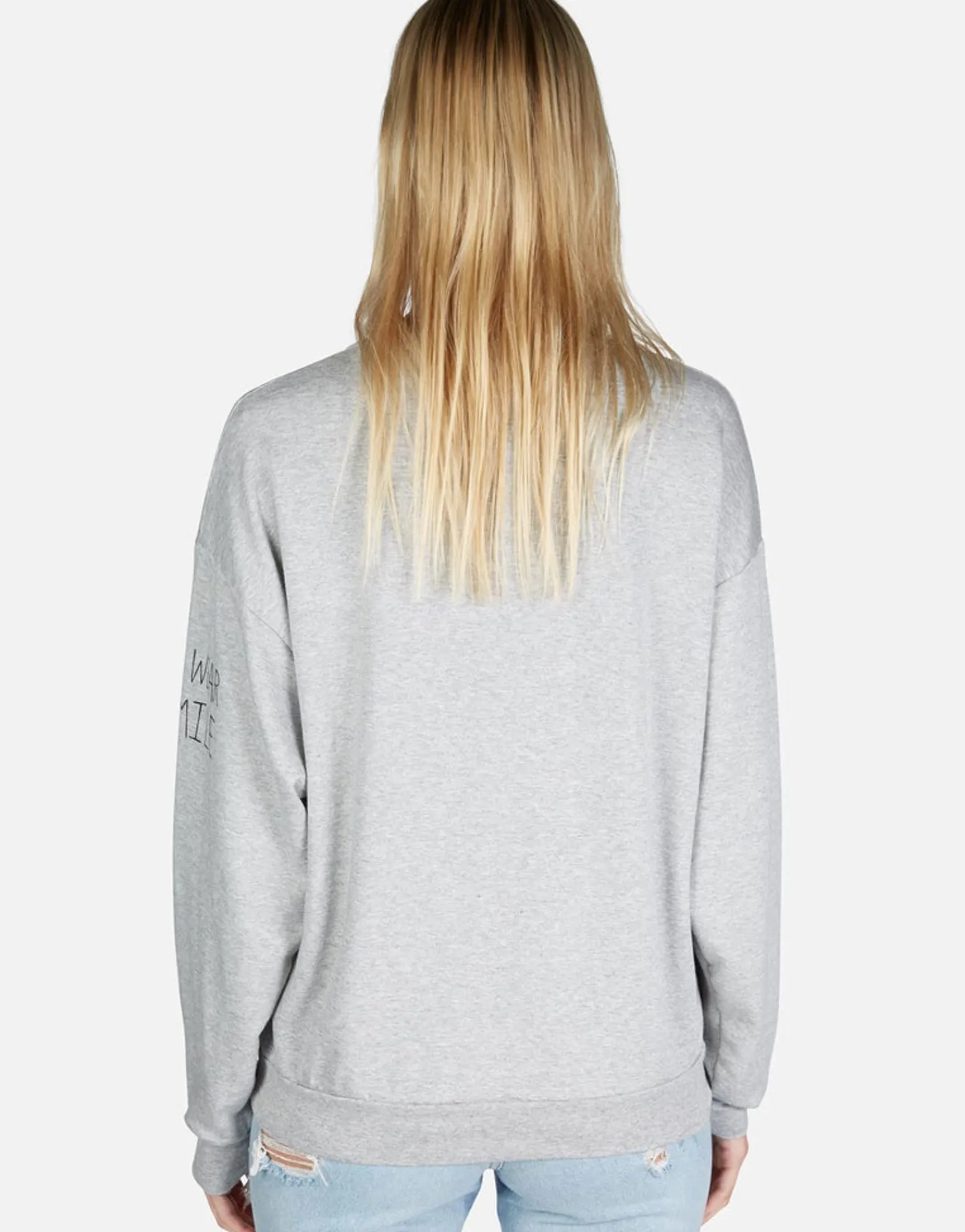 Online Skull Apple L/S Oversized Boyfriend Pullover | Babbs By Women Long Sleeve