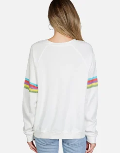 Best Sale Skull Flower L/S Crew Neck Raglan Pullover | Anela By Women Long Sleeve
