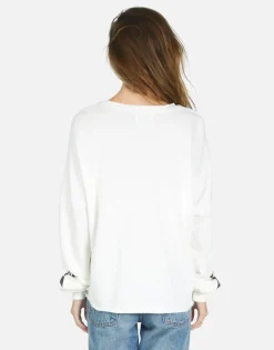 Store Skull Lip Long Sleeve Crop Pullover | Lee By Women Long Sleeve