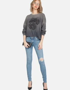 Store Skull Monster Truck L/S Boyfriend Pullover | Sierra By Women Long Sleeve