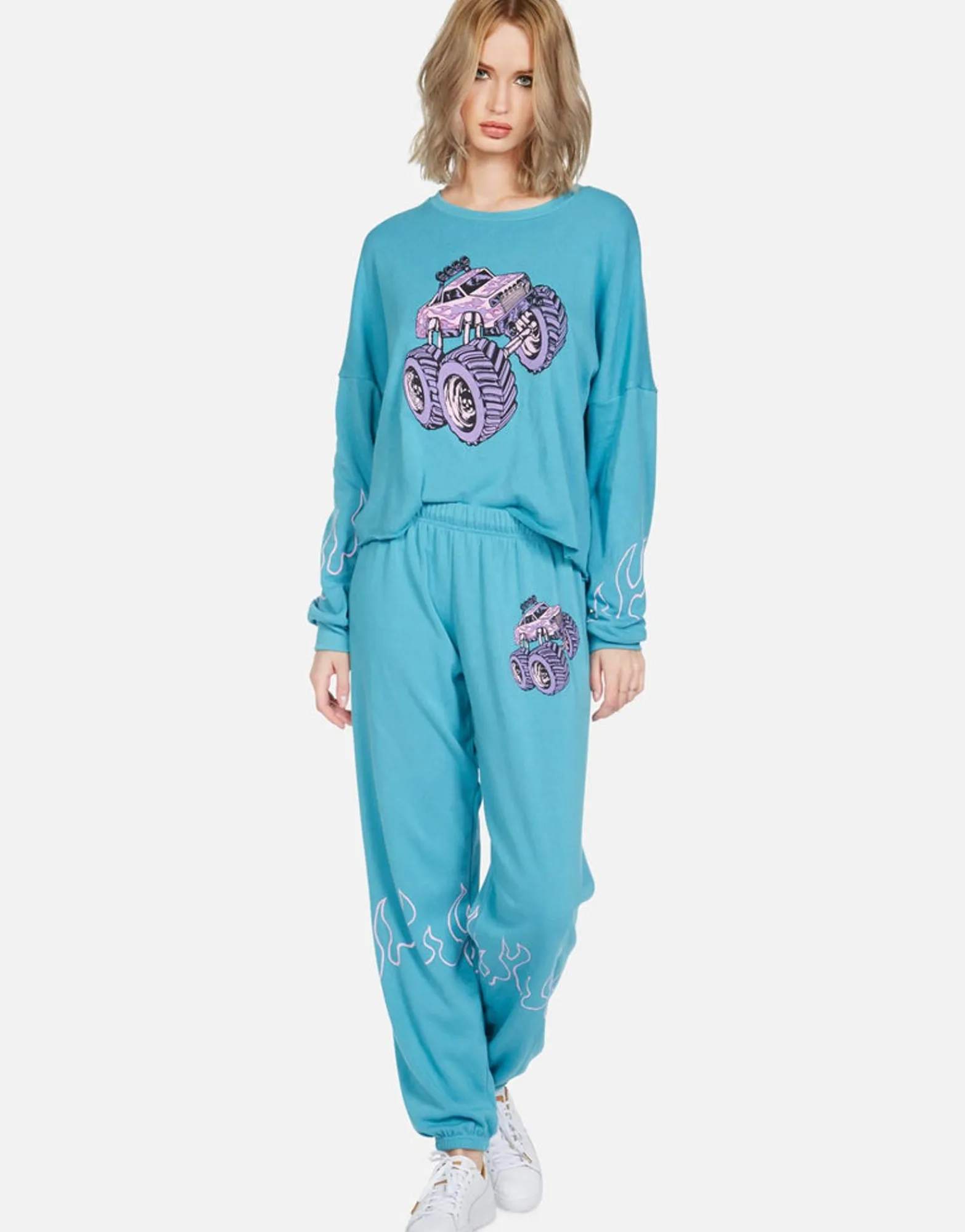 Hot Skull Monster Truck L/S Pullover | Lee By Women Long Sleeve