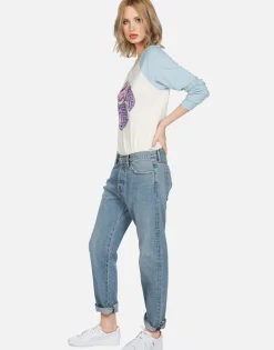 New Skull Monster Truck Raglan Tee | Nola By Women Long Sleeve