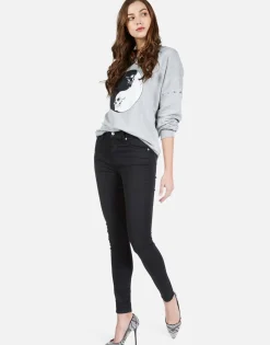 Online Skull Yin Yang L/S Boyfriend Pullover | Sierra By Women Long Sleeve