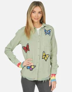 Discount Sloane Butterfly Patches Women Long Sleeve