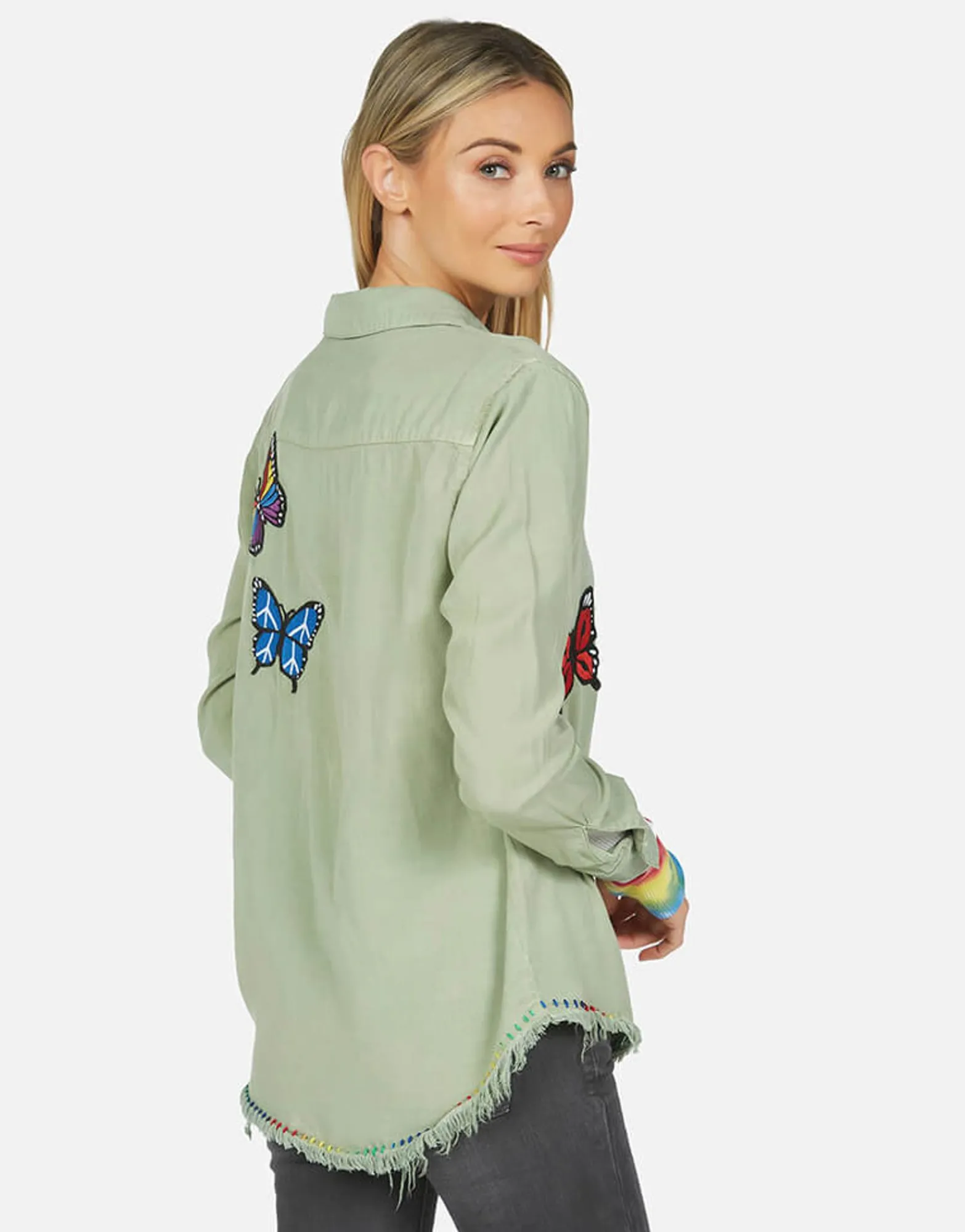 Discount Sloane Butterfly Patches Women Long Sleeve