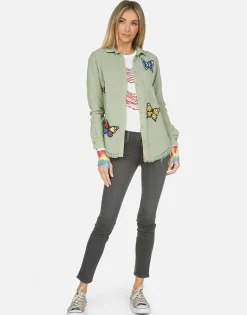 Discount Sloane Butterfly Patches Women Long Sleeve