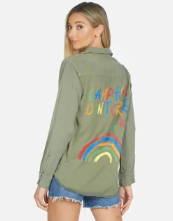 Best Sale Sloane Camp Hair Don'T Care Women Long Sleeve