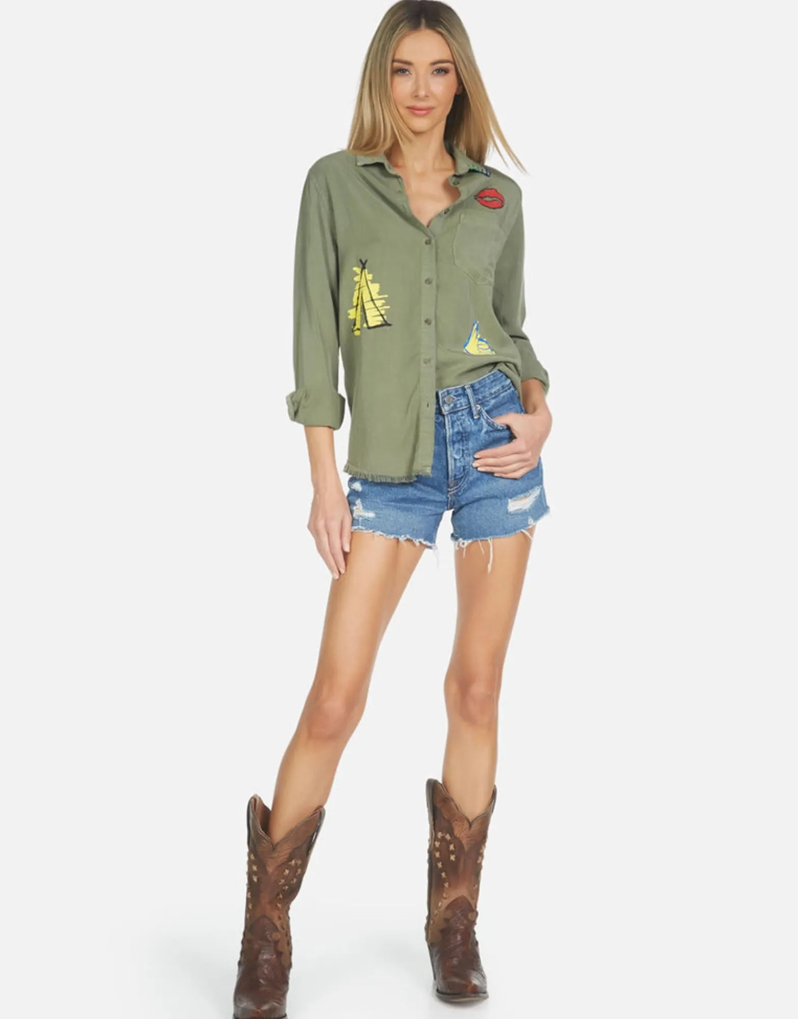 Best Sale Sloane Camp Hair Don'T Care Women Long Sleeve