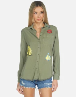 Best Sale Sloane Camp Hair Don'T Care Women Long Sleeve