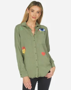Best Sale Sloane Color Punk Happy Eye Women Long Sleeve