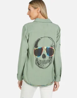 Clearance Sloane Cool Skull Women Long Sleeve
