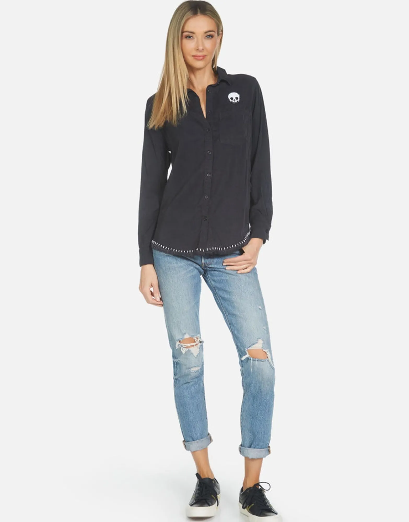 Fashion Sloane Music Skull Women Long Sleeve
