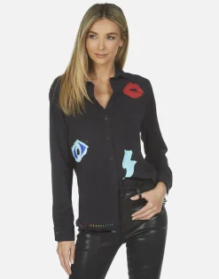 Cheap Sloane Painted Evil Eye Women Long Sleeve