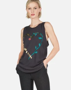 Hot Snake Heart High Neck Tank | Peyton By Women Tanks