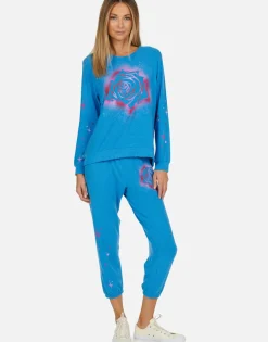 Flash Sale Sparkle Rose Crop Sweat Pant | Alana By Women Crop Sweatpants