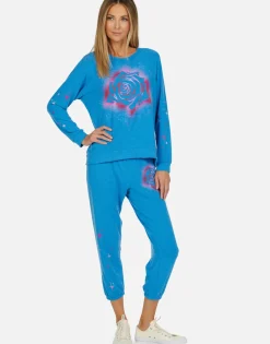 Flash Sale Sparkle Rose Crop Sweat Pant | Alana By Women Crop Sweatpants