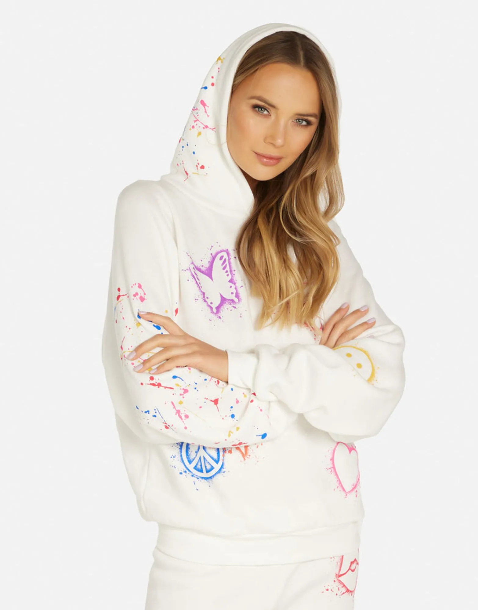 Best Splatter Elements Hoodie In | Trina By Women Hoodies
