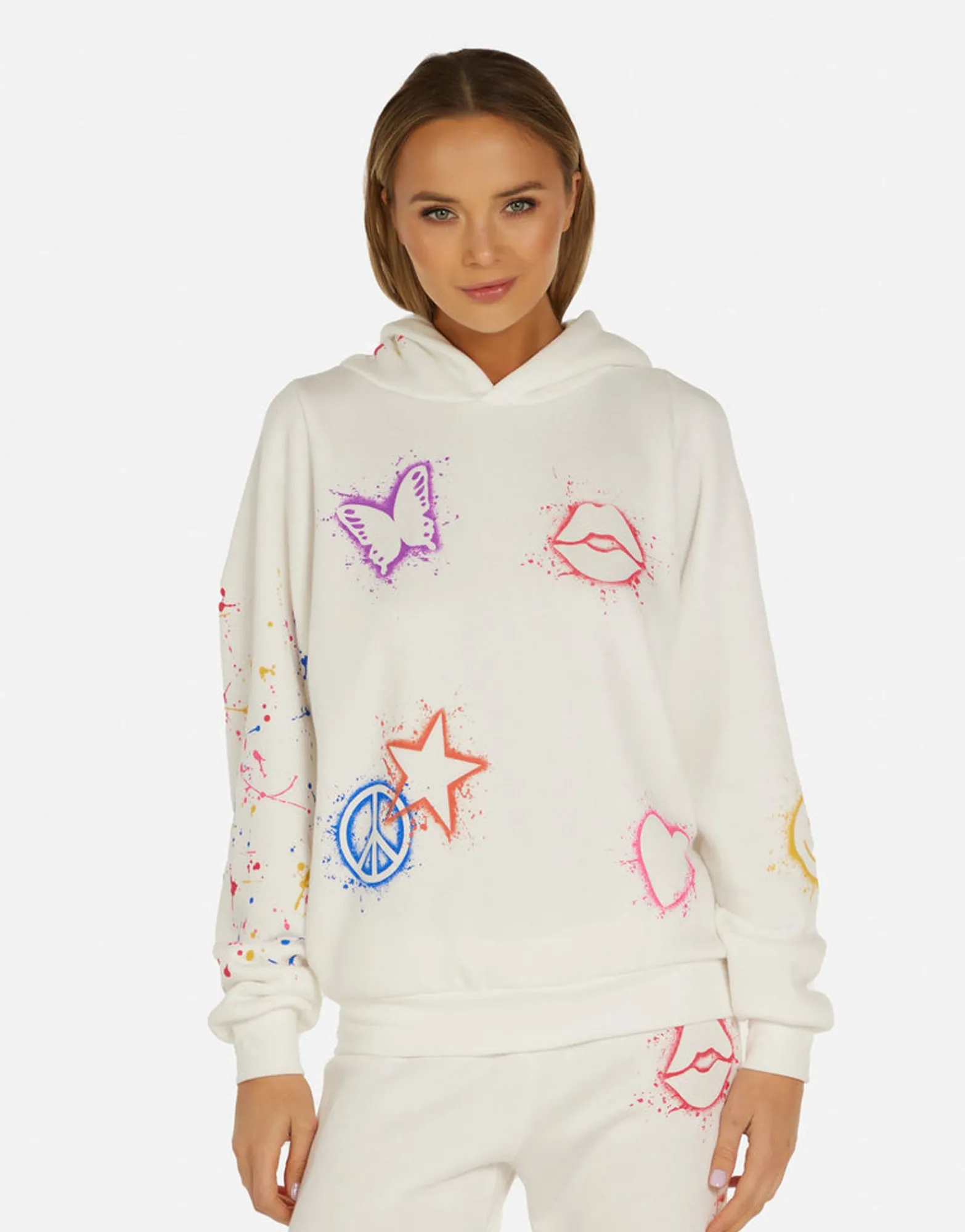 Best Splatter Elements Hoodie In | Trina By Women Hoodies