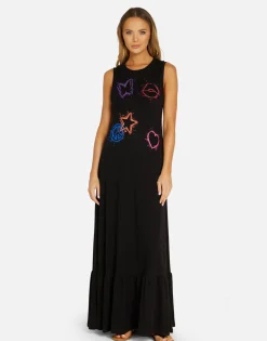 Online Splatter Elements Maxi Dress In | Marcella By Women Dresses
