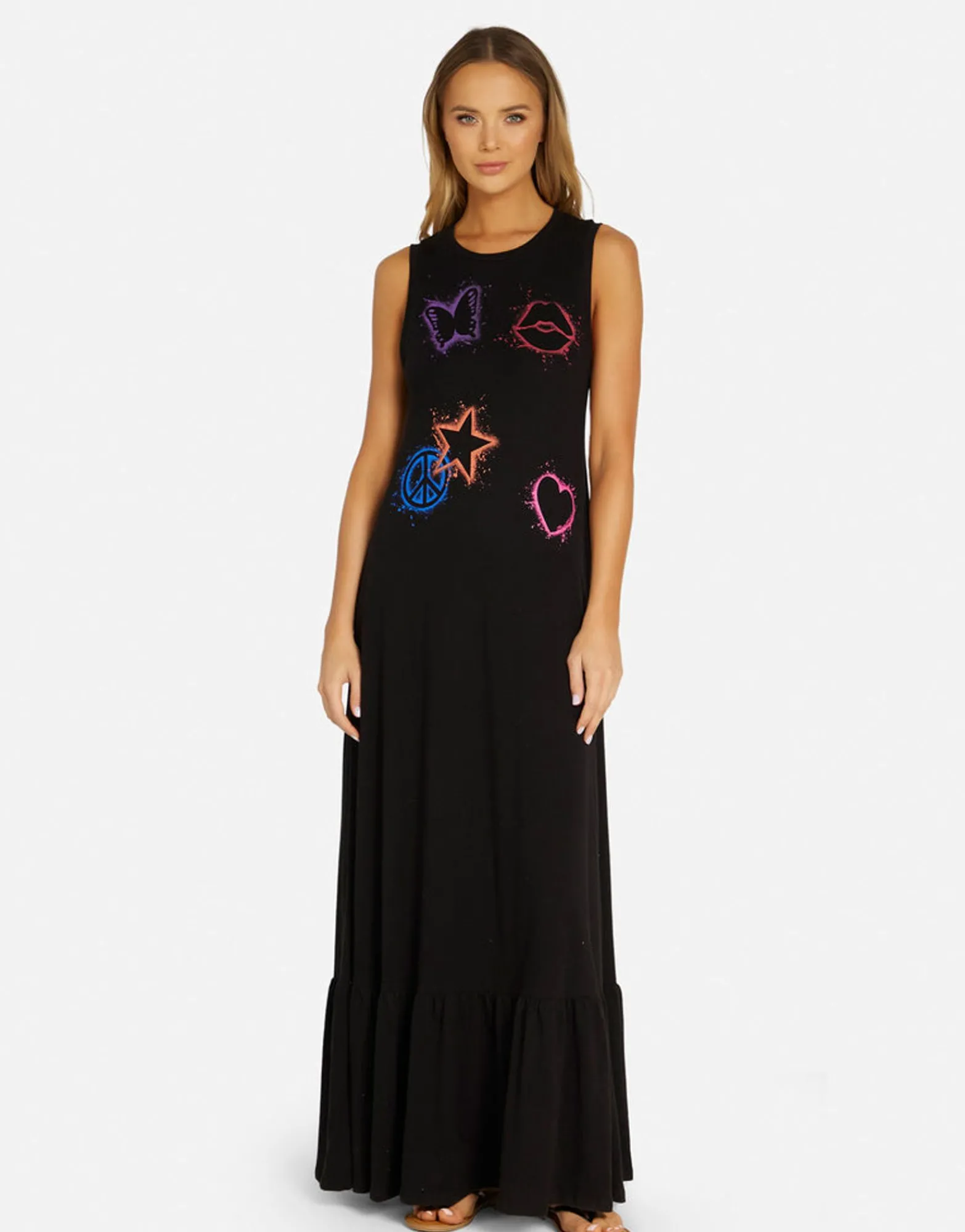 Online Splatter Elements Maxi Dress In | Marcella By Women Dresses
