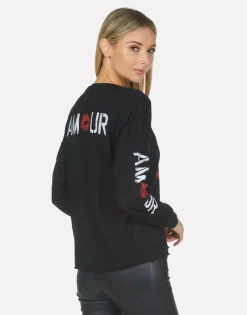 Fashion Spray Kiss Amour Crop Tee | Luella X By Women Long Sleeve
