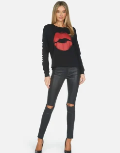 Fashion Spray Kiss Amour Crop Tee | Luella X By Women Long Sleeve