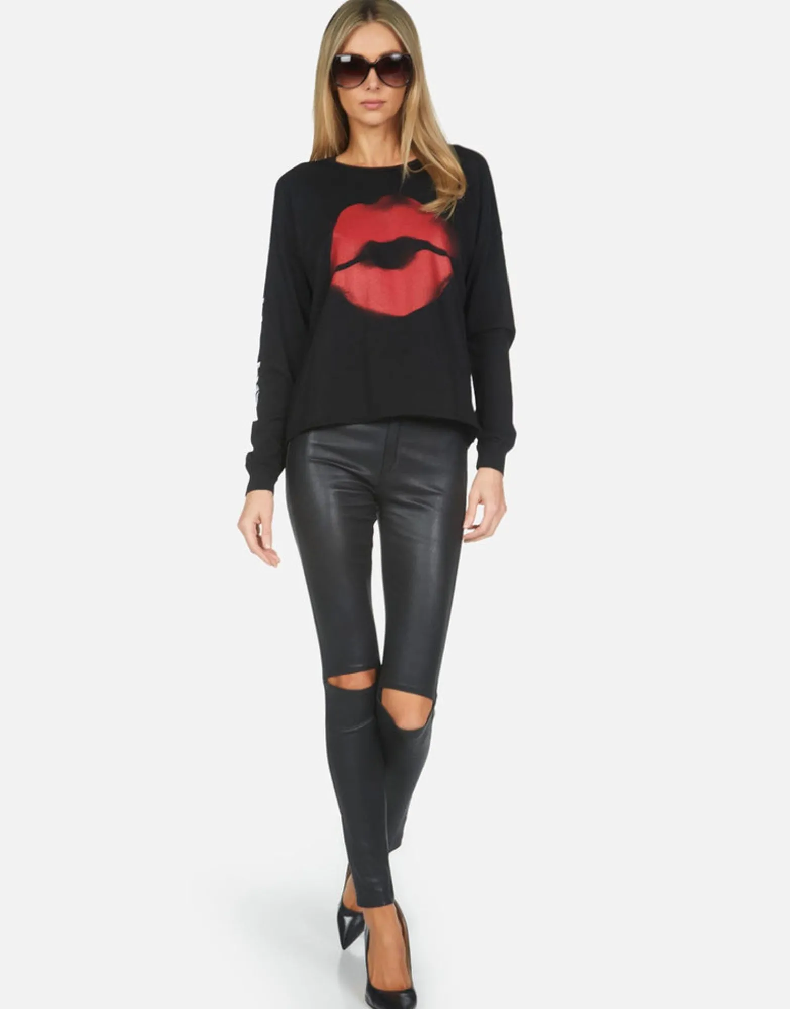 Fashion Spray Kiss Amour Crop Tee | Luella X By Women Long Sleeve
