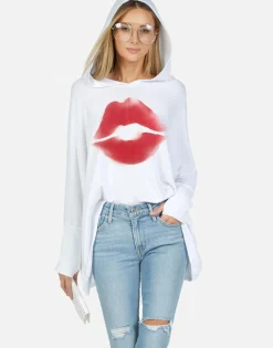Cheap Spray Kiss Oversized Pullover Hoodie | Wilma By Women Hoodies