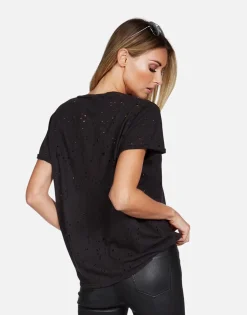 Store Spray Kiss S/S Vintage Tee | Bess By Women Short Sleeve