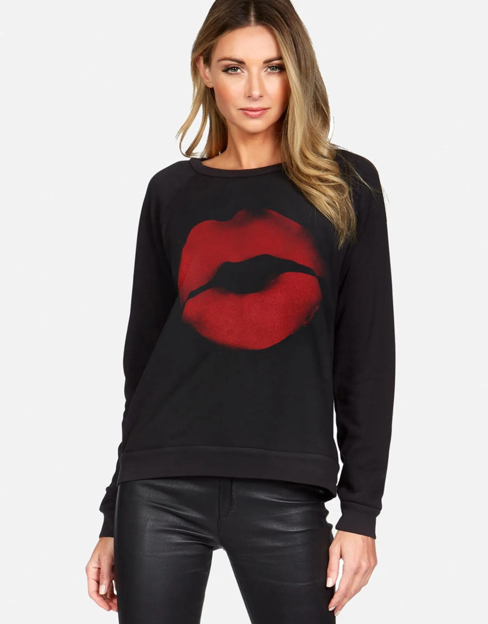 Cheap Spray Kiss Vintage Pullover | Noleta By Women Long Sleeve
