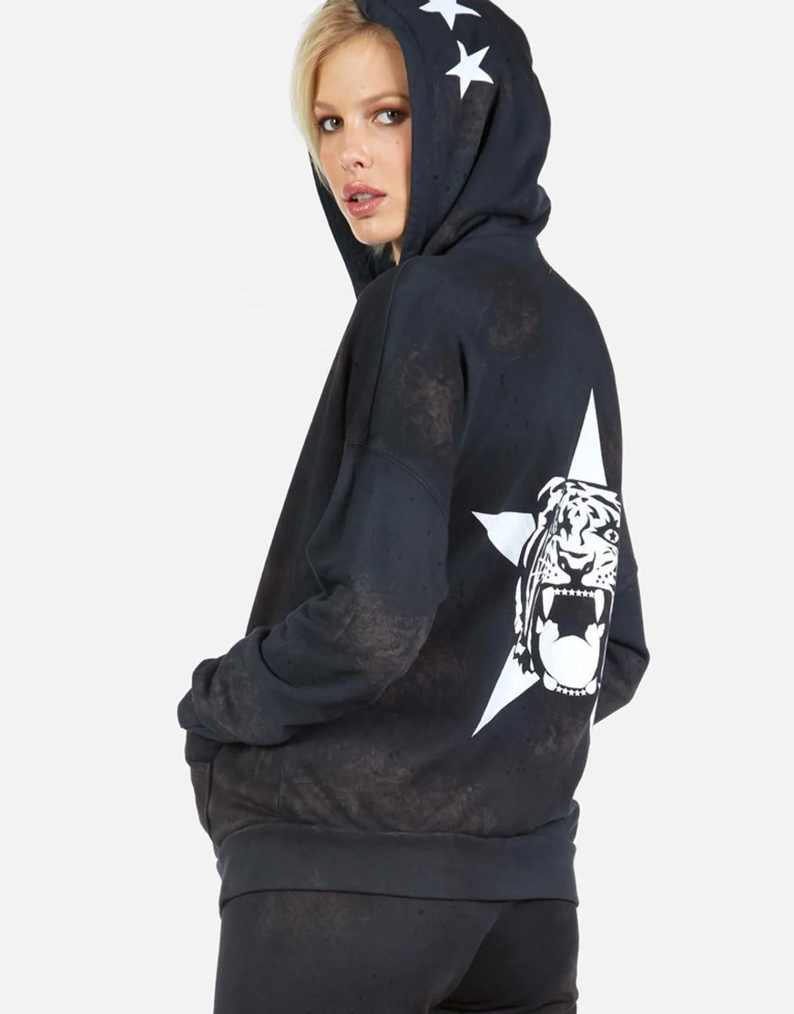 Cheap Star Tiger Zip Up Hoodie | Koa By Women Hoodies
