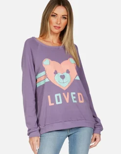 Online Striped Heart Teddy Vintage Pullover | Noleta By Women Long Sleeve