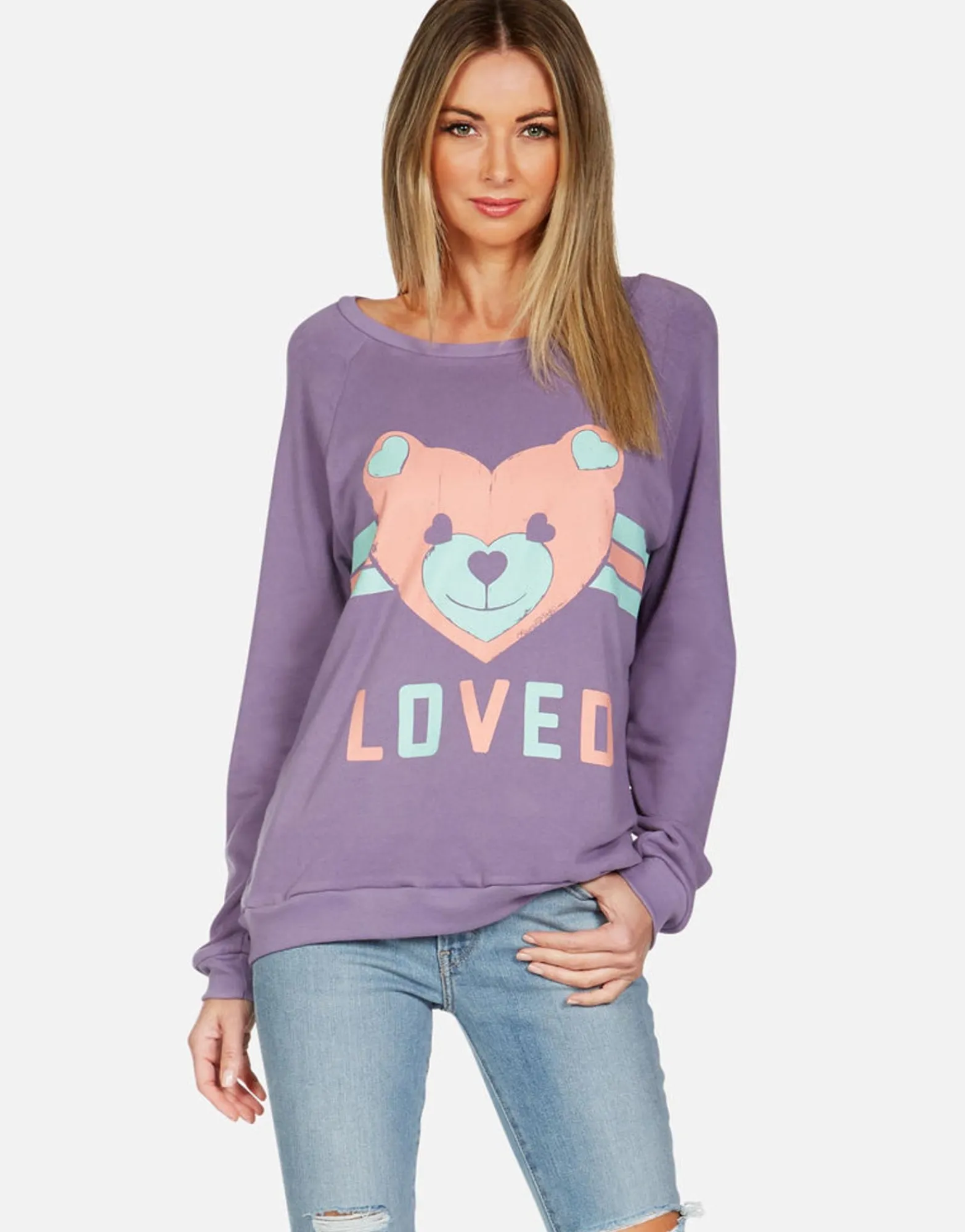 Online Striped Heart Teddy Vintage Pullover | Noleta By Women Long Sleeve