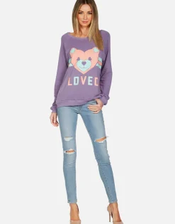 Online Striped Heart Teddy Vintage Pullover | Noleta By Women Long Sleeve