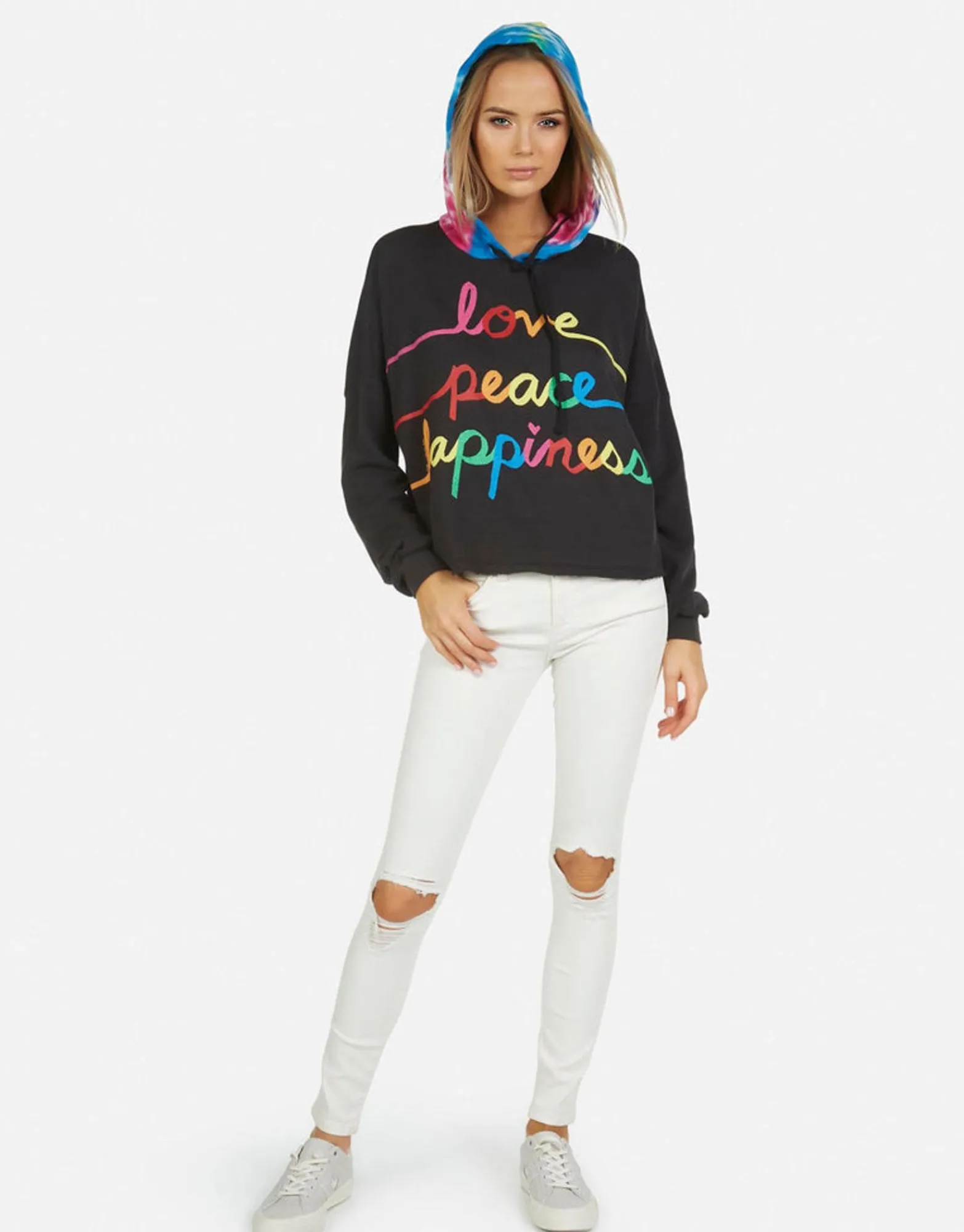 Fashion Tabitha Love Peace Happiness Women Hoodies