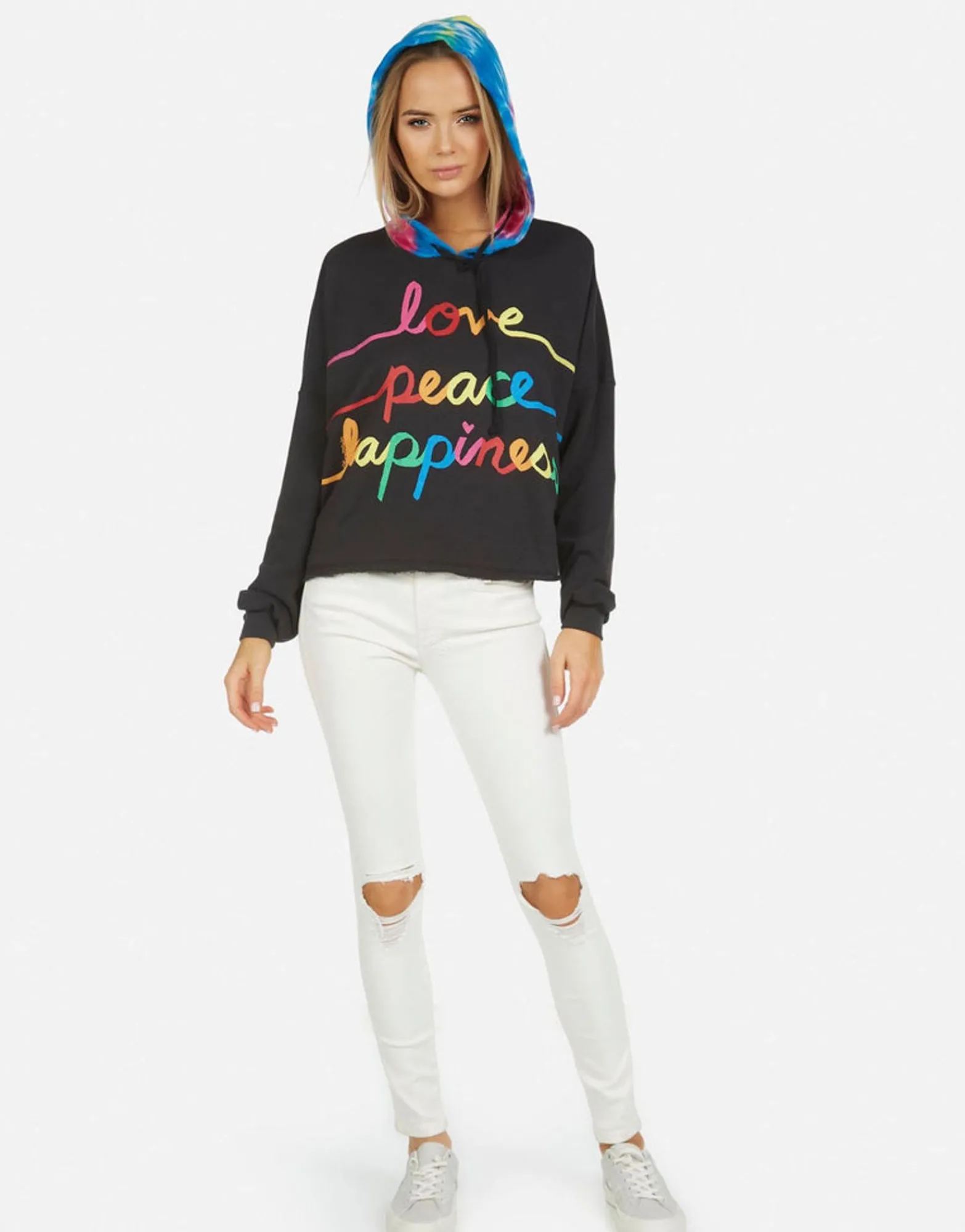 Fashion Tabitha Love Peace Happiness Women Hoodies