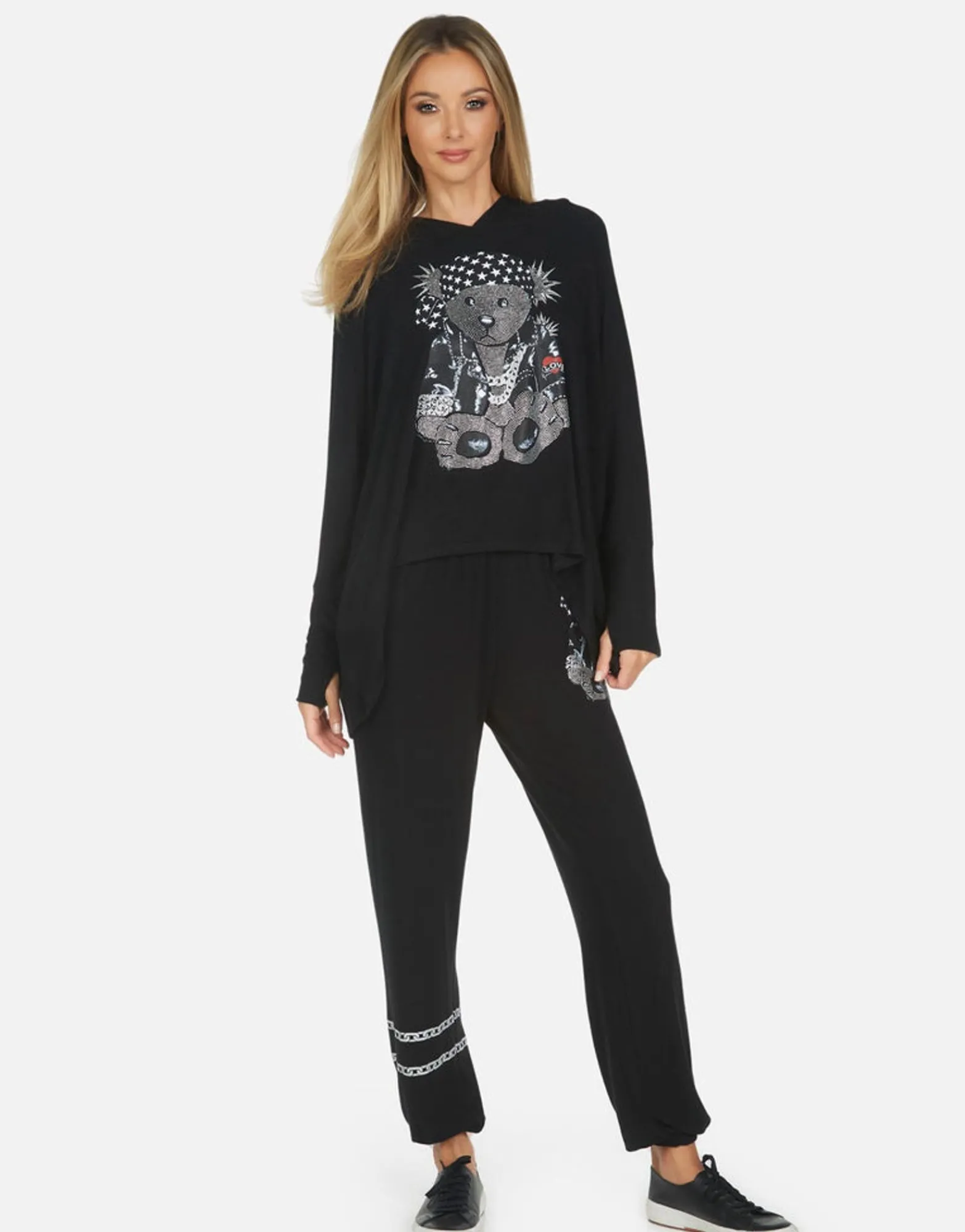 Cheap Tanzy Crystal Rocker Teddy Women Long Sweatpants