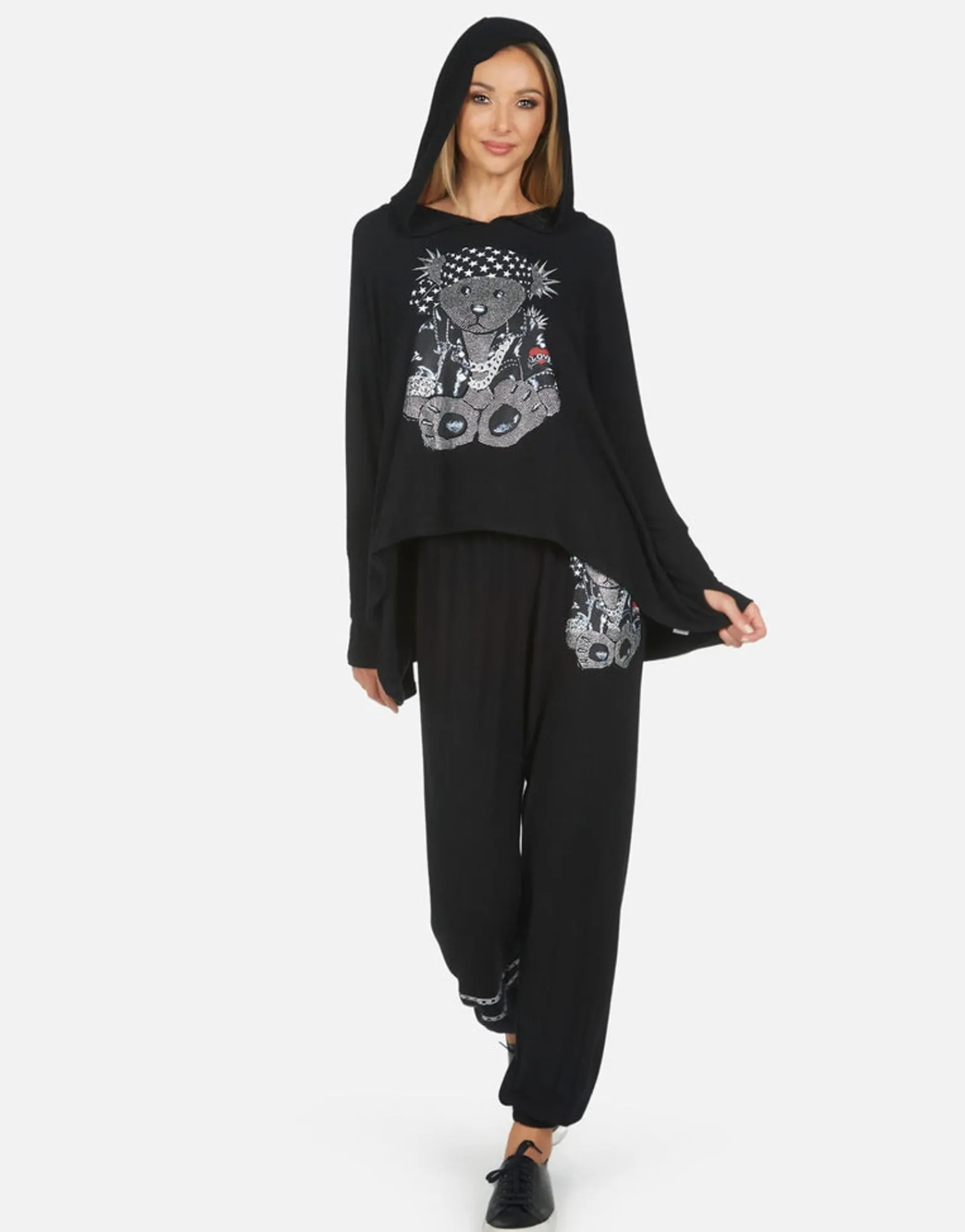 Cheap Tanzy Crystal Rocker Teddy Women Long Sweatpants