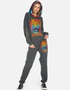 Sale Tanzy Def Leppard Leopard Women Long Sweatpants